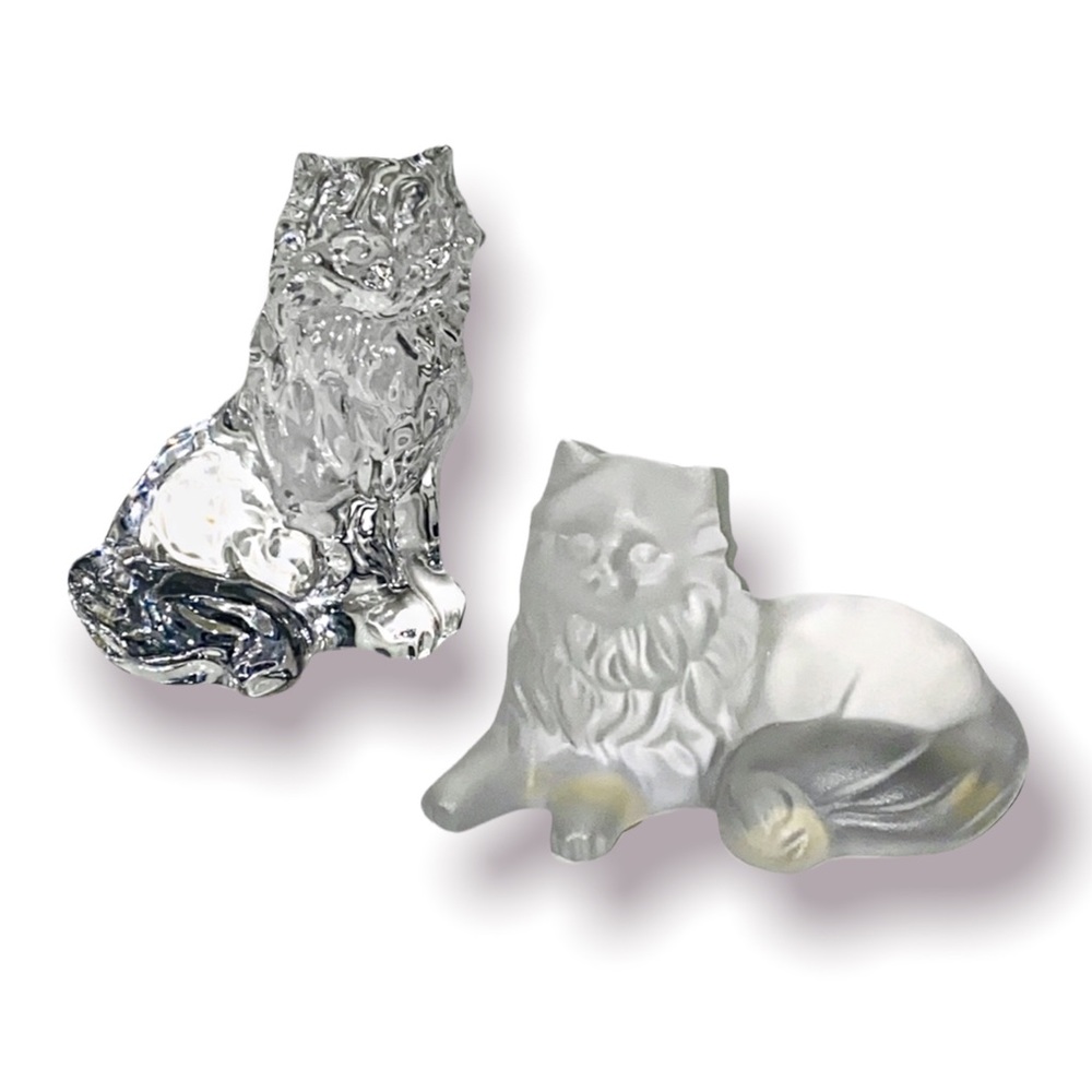 Lenox crystal Persian cats Grace & Glamour signed